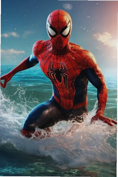 Spider man pointing me me