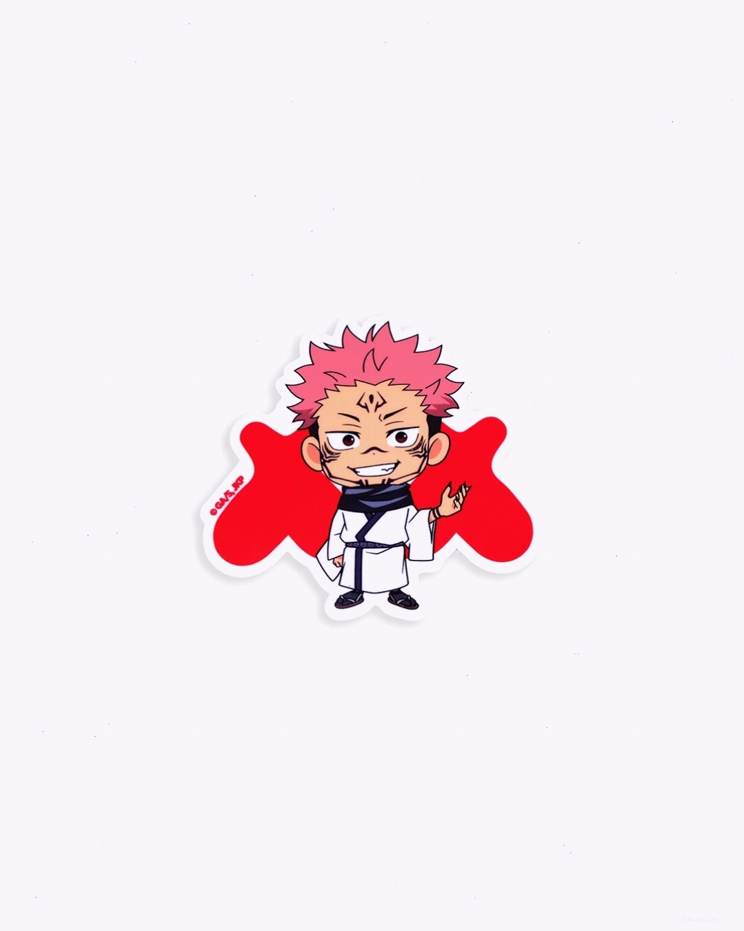 Sticker Sukuna Chibi Jujutsu Kaisen