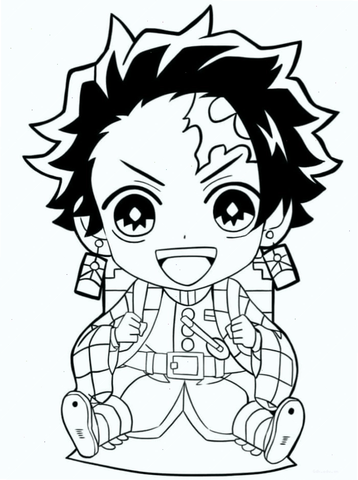 Tanjiro chibi đáng yêu