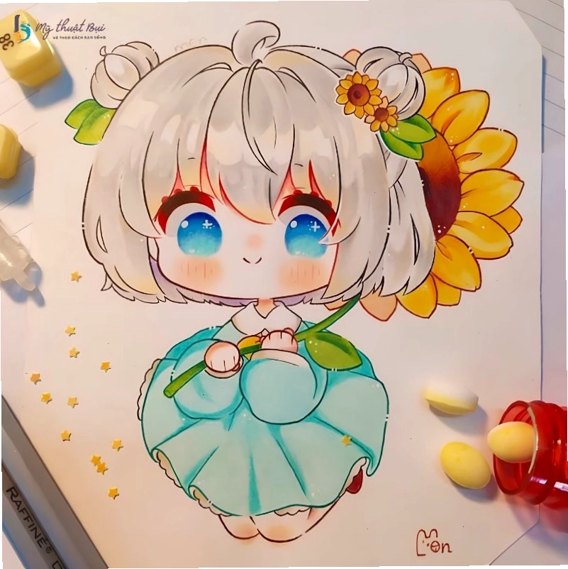 Tạo hình nhân vật chibi với các chi tiết độc đáo