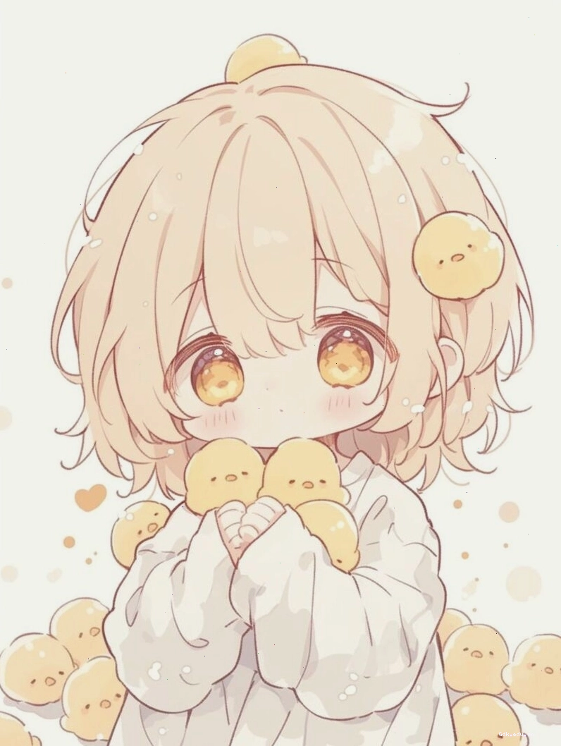 Tập hợp các biểu cảm khác nhau của nhân vật anime chibi