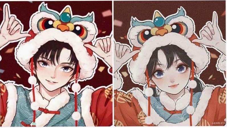 Tết này mình là cặp đôi siêu dễ thương với avatar đôi độc đáo