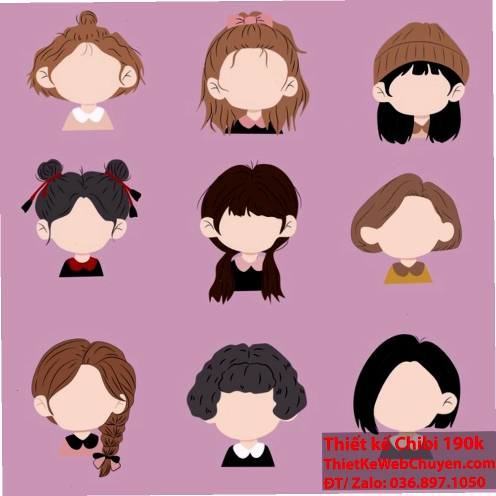 Thể hiện cảm xúc nhân vật qua cách vẽ tóc anime chibi