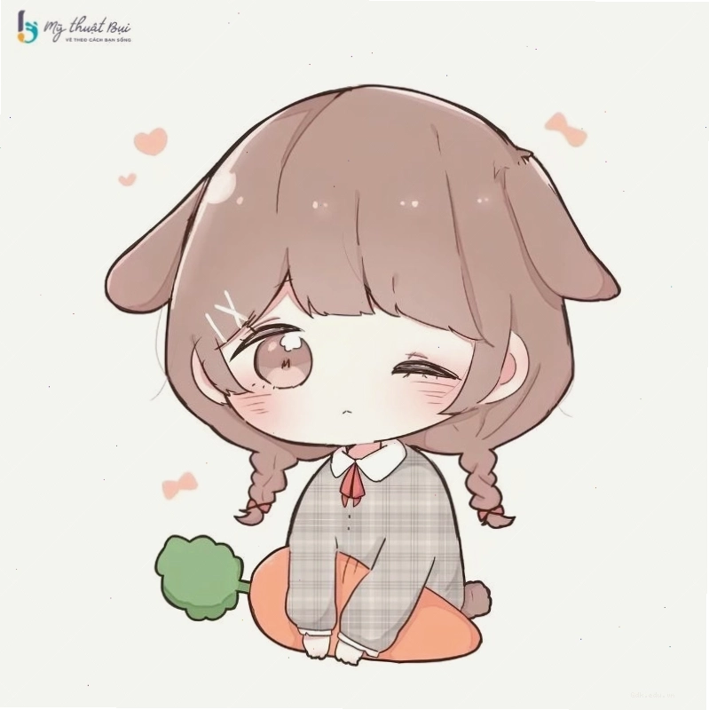 Tô màu tươi sáng cho nhân vật chibi nam