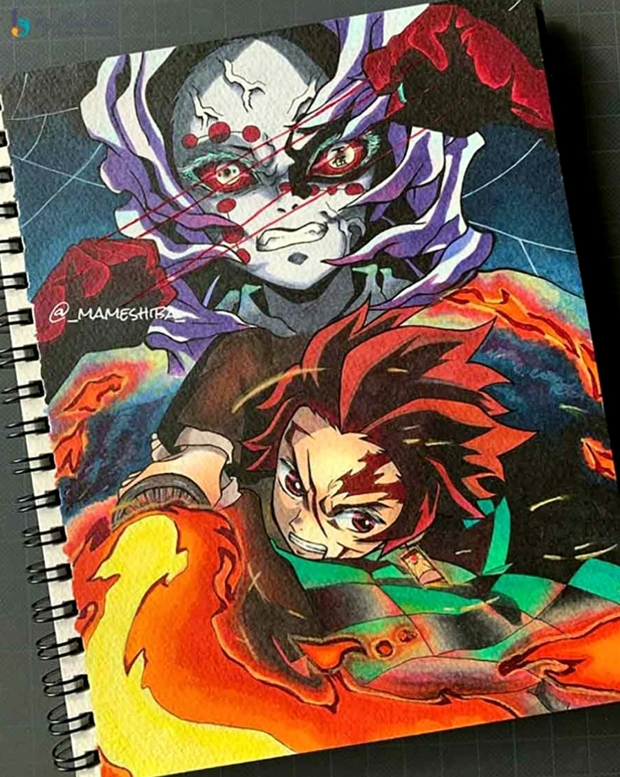 Tranh vẽ anime nam với những đường nét mạnh mẽ