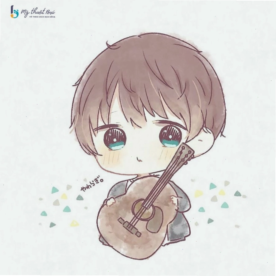 Tranh vẽ chibi nam dễ thương
