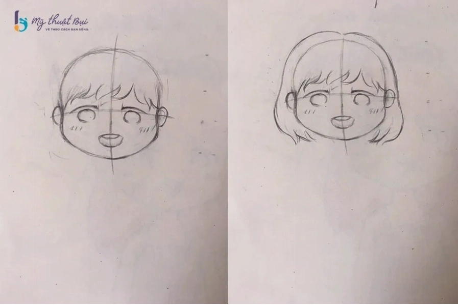 Vẽ các kiểu tóc đa dạng cho nhân vật Chibi