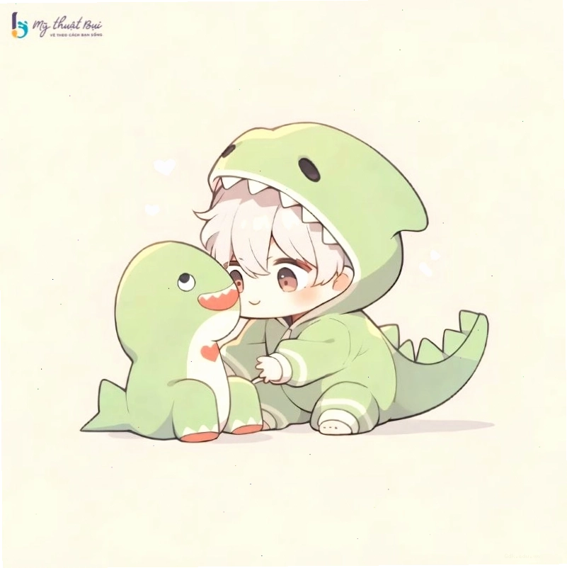 Vẽ chibi cute cho nam