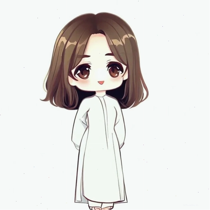 Vẽ cô giáo chibi đơn giản