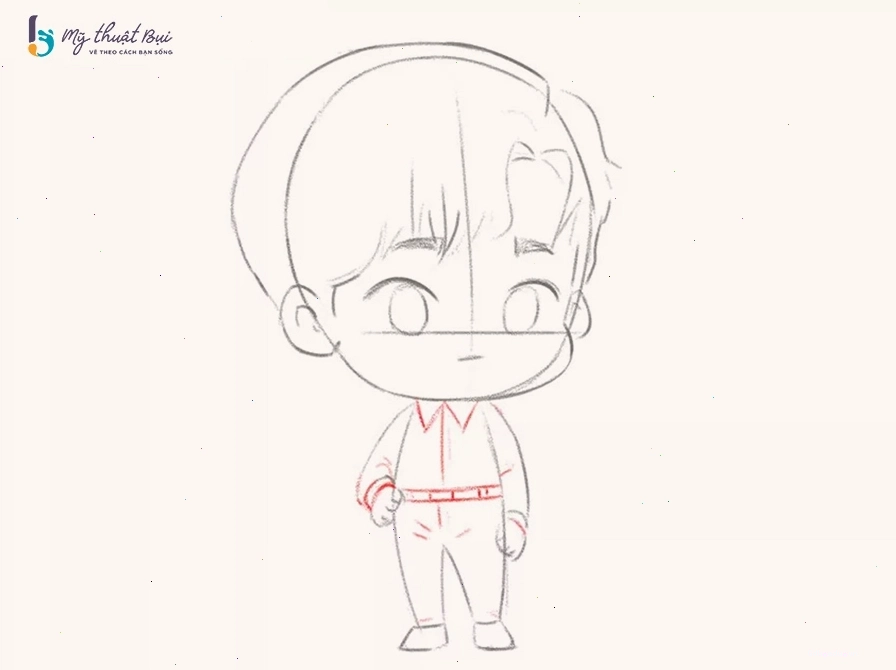 Vẽ trang phục cho nhân vật chibi nam