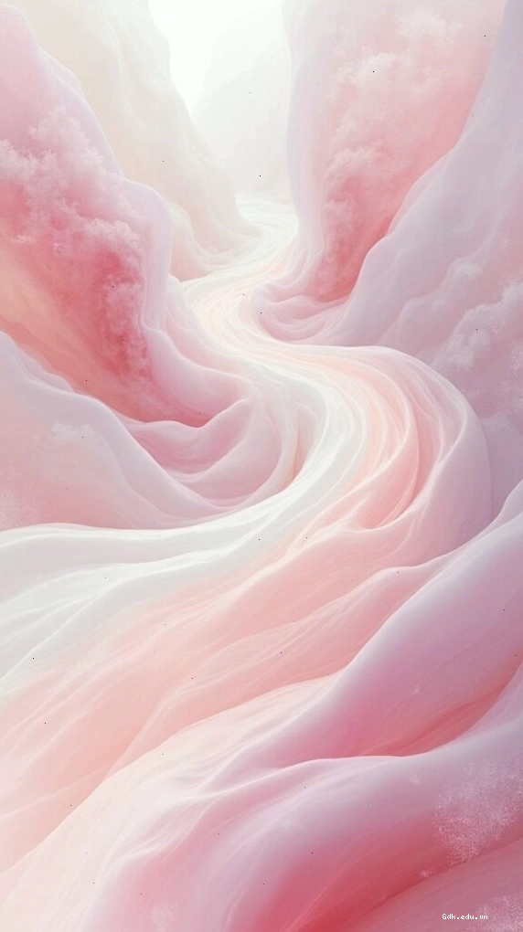Vệt lụa hồng pastel mềm mại