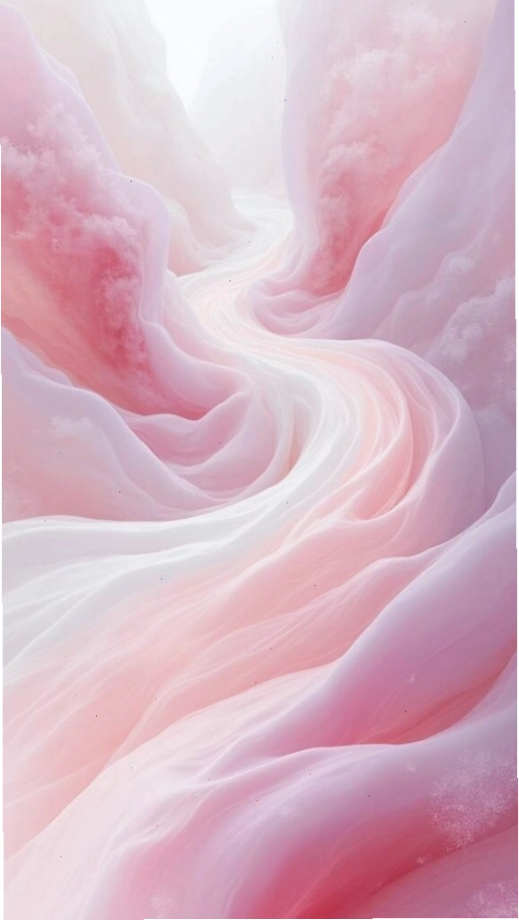 Vệt lụa hồng pastel mềm mại như giấc mơ nhẹ trên nền hình nền