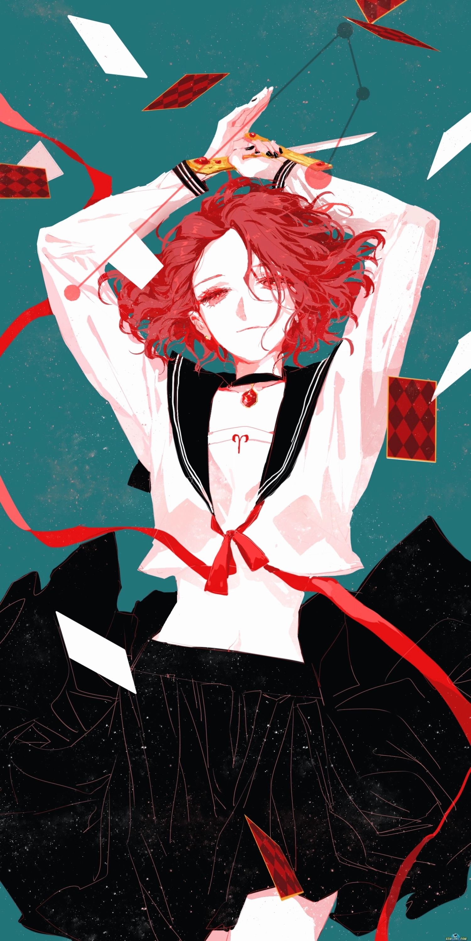Xử Nữ anime nữ với vẻ ngoài chỉn chu, thể hiện sự thông minh và tỉ mỉ