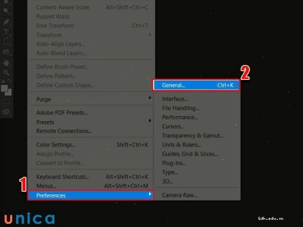 Xóa file Preferences của Photoshop trong thư mục hệ thống