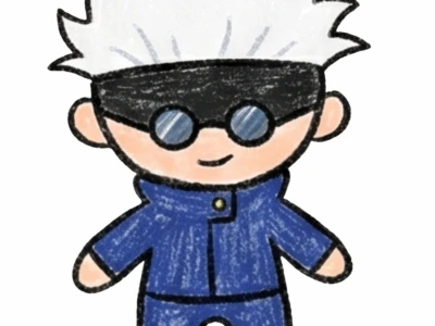 Hướng dẫn vẽ Gojo Chibi từng bước cực đơn giản