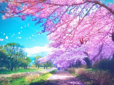 Khám phá thế giới hình nền hoa anh đào anime đẹp mê hồn
