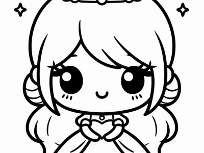 Tuyển Tập 80+ Tranh Tô Màu Anime Chibi Cute Dễ Thương Nhất 2026
